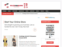 Tablet Screenshot of bellezaparamujeres.com